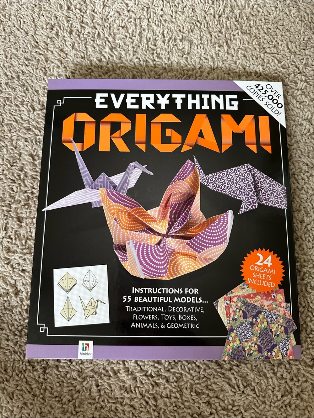 Everything Origami - Instruction Book with Purple Accents